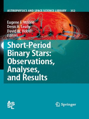 cover image of Short-Period Binary Stars